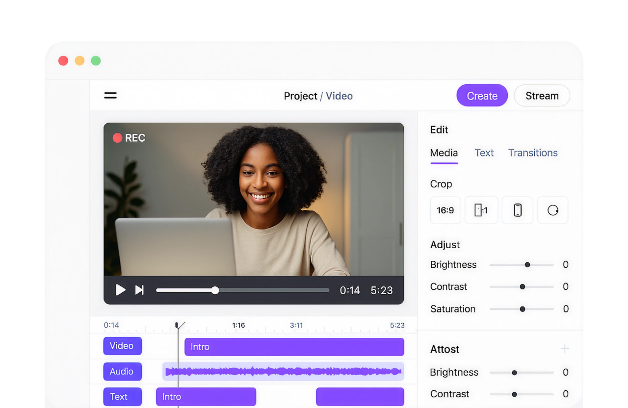 Vidsey Web Editor Interface